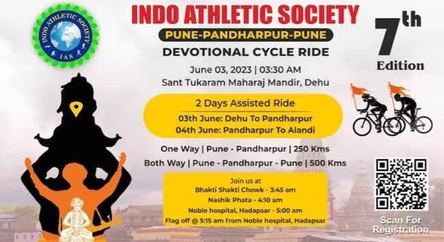 IAS Pune - Pandharpur - Pune Devotional Cycle Ride 2023