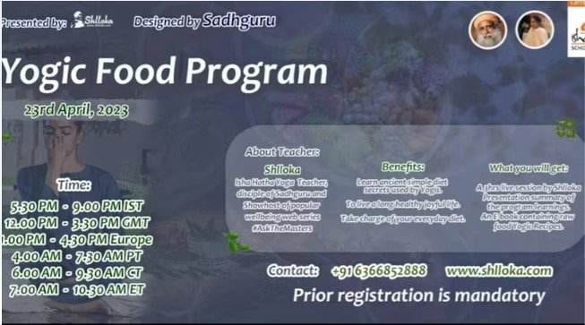 Yogic Food Program