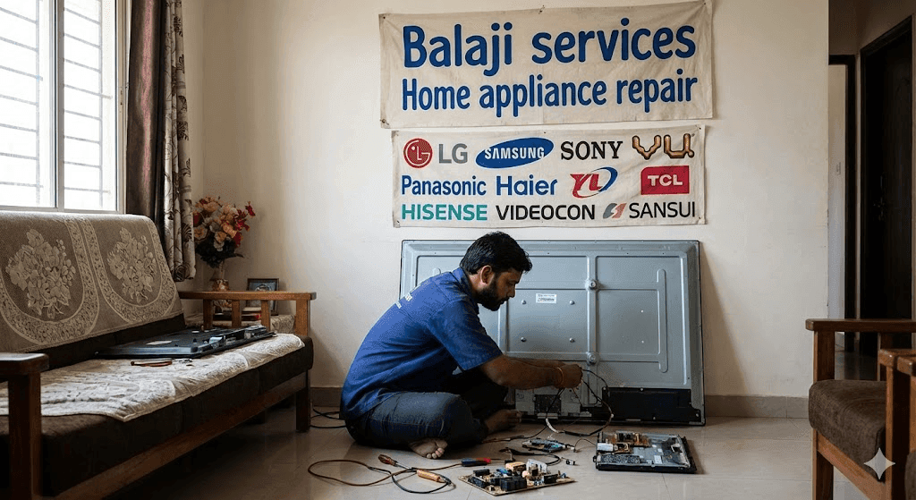  LCD LED TV Home appliance repair  LG / SAMSUNG / SONY / VU / PANASONIC / HAIER / TCL / HISENSE / VIDEOCON / SANSUI