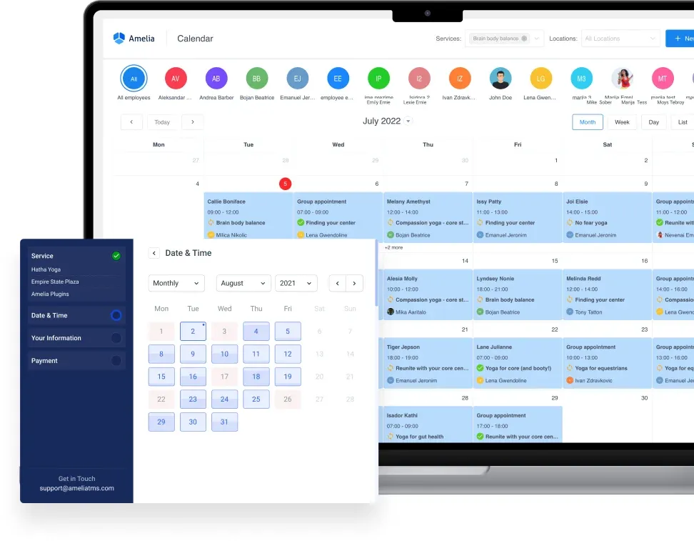 Booking Engine for Services Biz